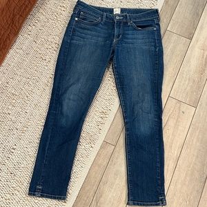 Dark wash cropped jeans